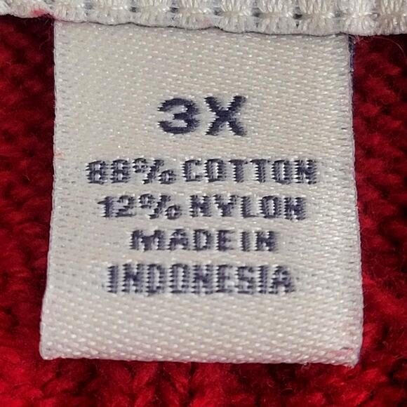 St John's Bay Red Cable Knit Sweater Women's Size 3X‎ - Picture 5 of 7